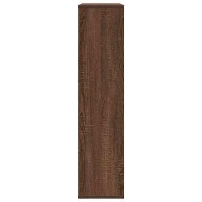 Kirjahylly ruskea tammi 89x24x101,5 cm tekninen puu