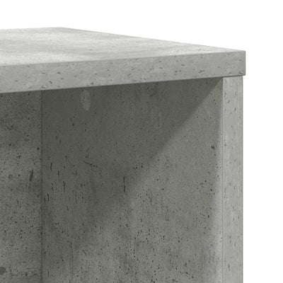 Kirjahylly betoninharmaa 60x24x85 cm tekninen puu
