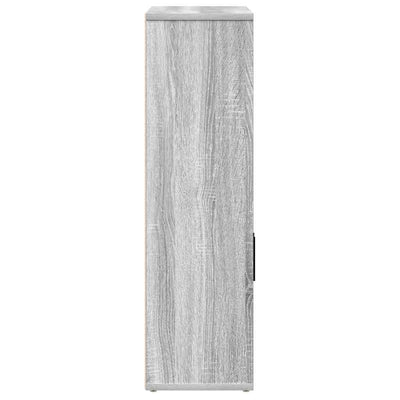Kirjahylly harmaa Sonoma 60x24x85 cm tekninen puu