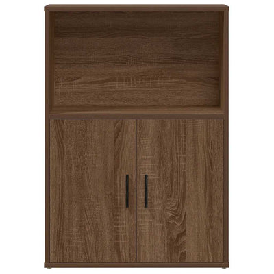 Kirjahylly ruskea tammi 60x24x85 cm tekninen puu