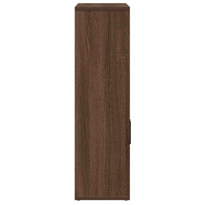 Kirjahylly ruskea tammi 60x24x85 cm tekninen puu