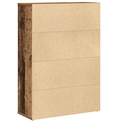 Vanha puu kirjahylly Sebastita 60x24x85cm (puinen)