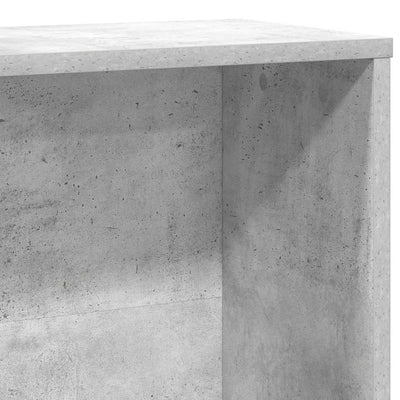 Kirjahylly betoninharmaa 60x24x120 cm tekninen puu