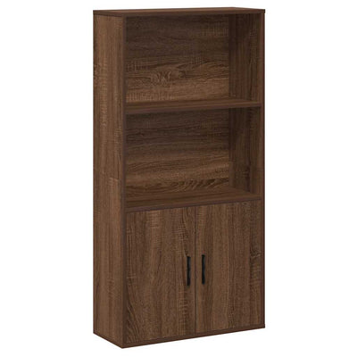 Kirjahylly ruskea tammi 60x24x120 cm tekninen puu