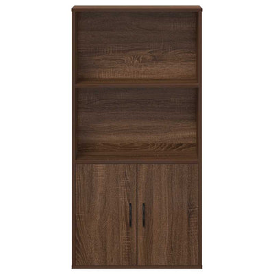 Kirjahylly ruskea tammi 60x24x120 cm tekninen puu