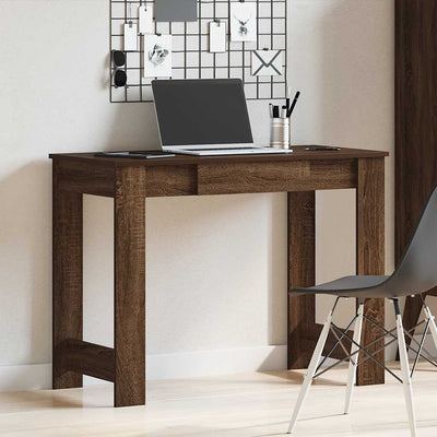 Työpöytä ruskea tammi 100x45x75 cm tekninen puu