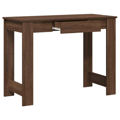 Työpöytä ruskea tammi 100x45x75 cm tekninen puu