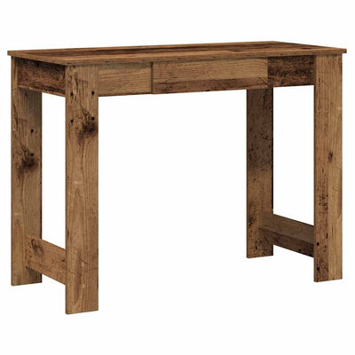 Työpöytä vanhaa puuta 100x45x75 cm suunniteltu puu
