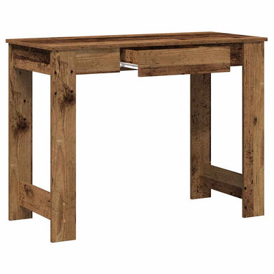 Työpöytä vanhaa puuta 100x45x75 cm suunniteltu puu