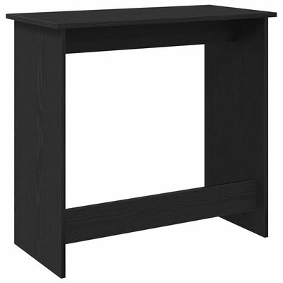 Työpöytä musta 80x40x75 cm lastulevy
