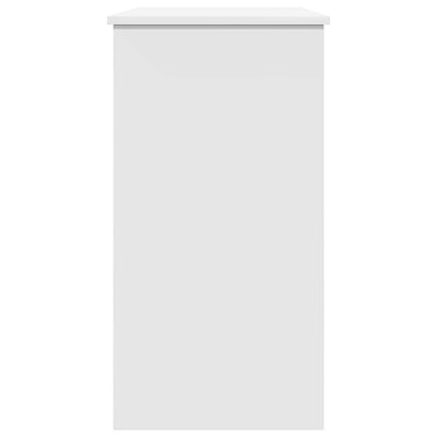 Työpöytä valkoinen 80x40x75 cm lastulevy