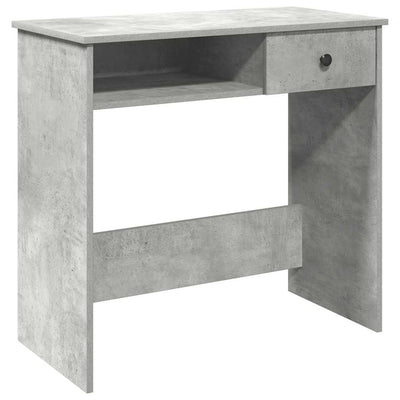 Työpöytä betoninharmaa 80x40x75 cm lastulevy