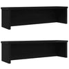 Musta keittiötelineet pinottavat Muhamad 50x15x16cm (2 kpl)