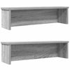 Harmaa keittiötelineet pinottavat Muhamad 50x15x16cm (2 kpl)
