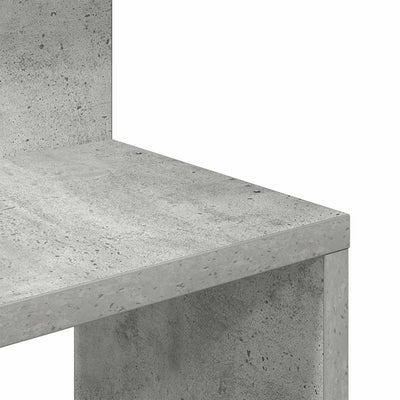 Seinäkulmahylly betoninharmaa 32x32x127,5 cm lastulevy