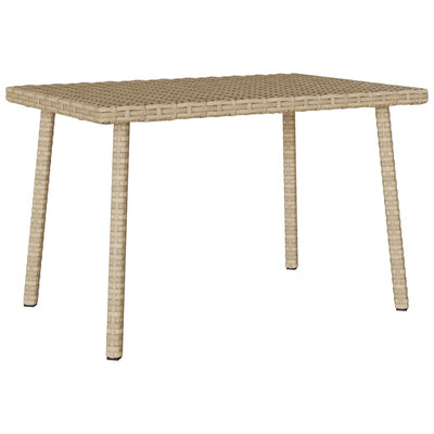 Garden sohvapöytä suorakaiteen muotoinen beige polyrottinki