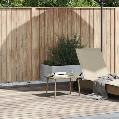 Garden sohvapöytä suorakaiteen muotoinen beige polyrottinki