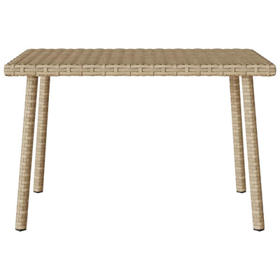 Garden sohvapöytä suorakaiteen muotoinen beige polyrottinki