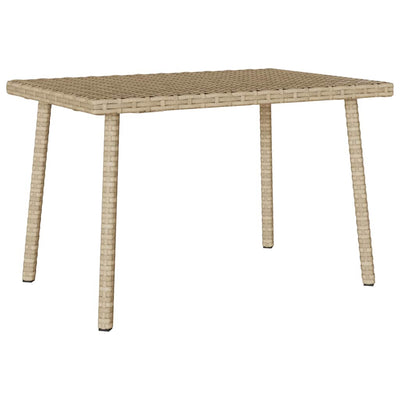 Garden sohvapöytä suorakaiteen muotoinen beige polyrottinki