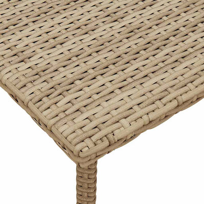 Garden sohvapöytä suorakaiteen muotoinen beige polyrottinki