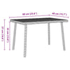 Vaaleanharmaa garden sohvapöytä Efrimie (suorakaiteen muotoinen)