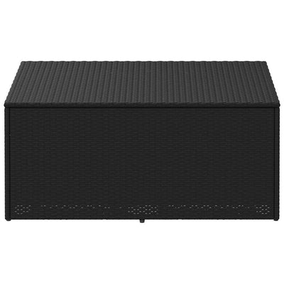 Puutarhasäilytyslaatikko Musta 110x50x58 cm polyrottinki