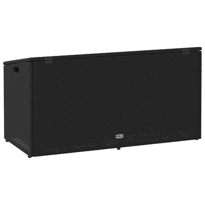 Puutarhasäilytyslaatikko Musta 110x50x58 cm polyrottinki