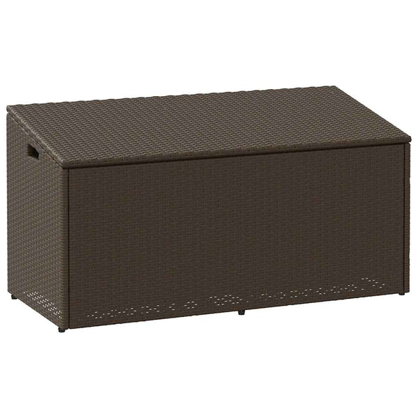 Ruskea puutarhan säilytyslaatikko Pahuca 110x50x58cm (polyrottinki)