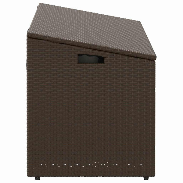 Ruskea puutarhan säilytyslaatikko Pahuca 110x50x58cm (polyrottinki)