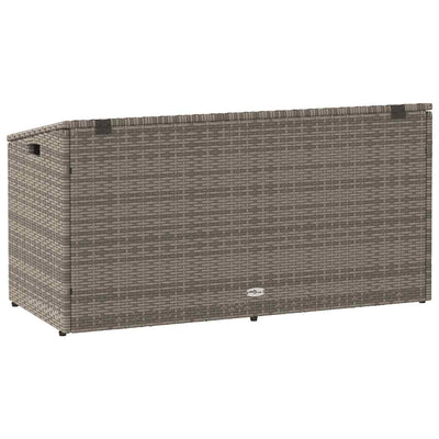 Puutarhan säilytyslaatikko harmaa 110x50x58 cm polyrottinki