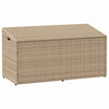 puutarhasäilytyslaatikko beige 110x50x58 cm polyrottinki