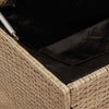 Puutarhan säilytyslaatikko beige 110x50x58 cm polyrottinki