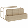Uima-altaan reunalla säilytystila beige 110x100x57 cm polyrottinki