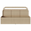 Uima-altaan reunalla säilytystila beige 110x100x57 cm polyrottinki
