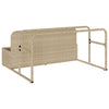 Uima-altaan reunalla säilytystila beige 110x100x57 cm polyrottinki