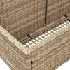 Uima-altaan reunalla säilytystila beige 110x100x57 cm polyrottinki