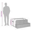 Uima-altaan reunalla säilytystila beige 110x100x57 cm polyrottinki