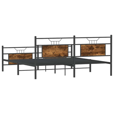 Metallinen sängynrunko savutammi 180x200 cm