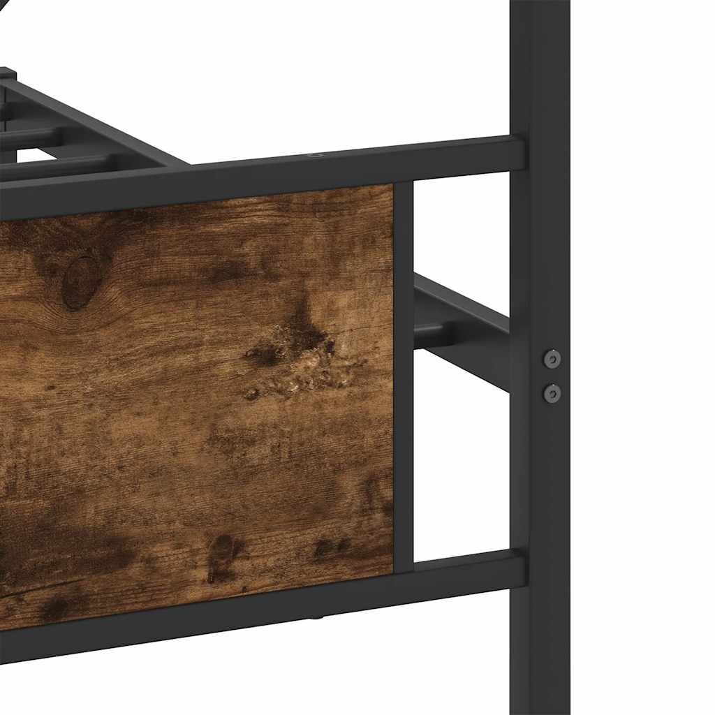 Ilman patjaa metallinen sängynrunko Trufasu savutammi 200x200cm