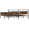 Metallinen sängynrunko ilman patjaa savutammi 200x200 cm