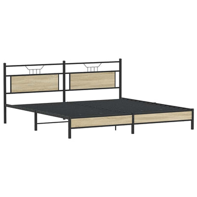 Savutammi metallinen sängynrunko ilman patjaa Trufasu 193x203cm