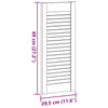 Kaapin Ovet Säleikkö Design 2 kpl 69x29,5 cm massiivipuu mänty