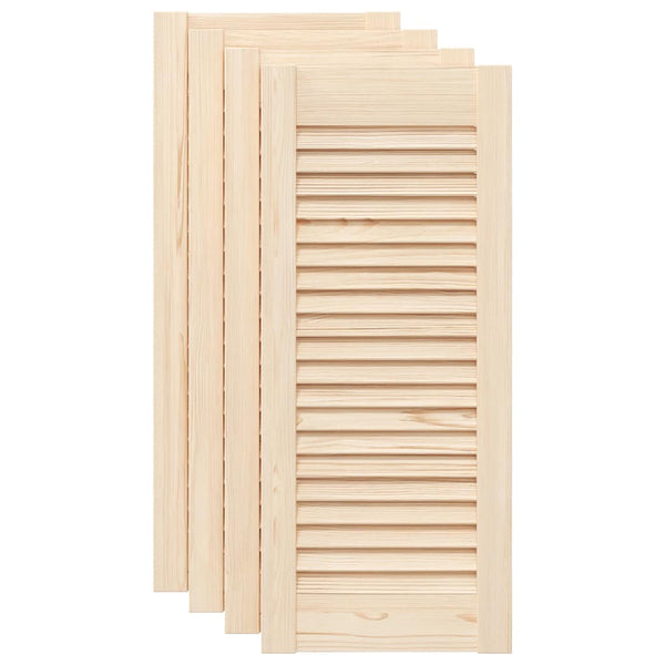kaapin ovet säleikkö Design 4 kpl 69x29,5 cm massiivipuu mänty