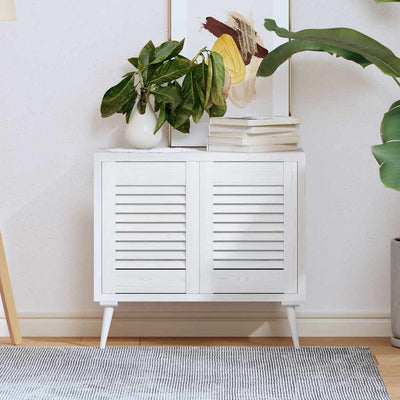 Valkoinen kaapistoovet säleikkö design Teudora 39,5x29,5cm (2 kpl)