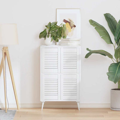 Valkoinen kaapistoovet säleikkö design Teudora 39,5x29,5cm (4 kpl)