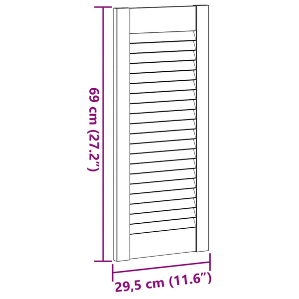 Kaapin Ovi Säleikkö Design Valkoinen 69x29,5 cm