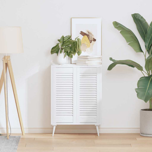 Kaapistoovet Säleikkö Design 2 kpl Valkoinen 69x29,5 cm