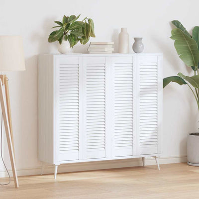 Valkoinen kaapistoovet säleikkö design Teudora 99x29,5cm (4 kpl)