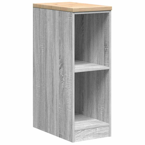 Autotallin säilytyskaappi harmaa sonoma 30x51x85 cm täysi mänty