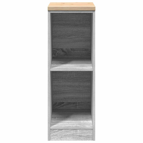Autotallin säilytyskaappi harmaa sonoma 30x51x85 cm täysi mänty